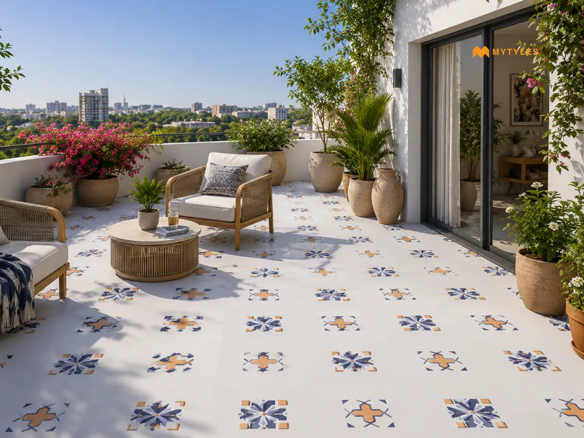 Porcelain White Cool Roof Floor Tiles